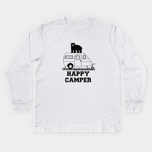 One Happy Camper Kids Long Sleeve T-Shirt